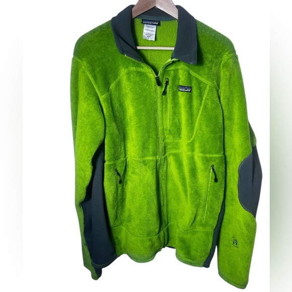 Patagonia Other - Patagonia Mens R2 Fleece Jacket Large Grinch Green Polartec Thermal Pro